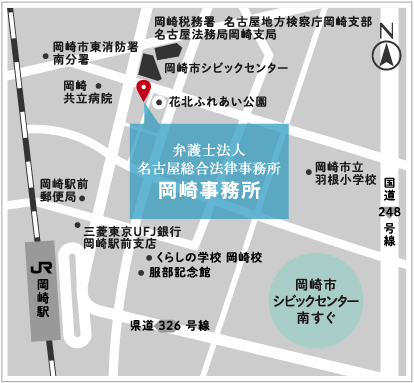岡崎市の地図